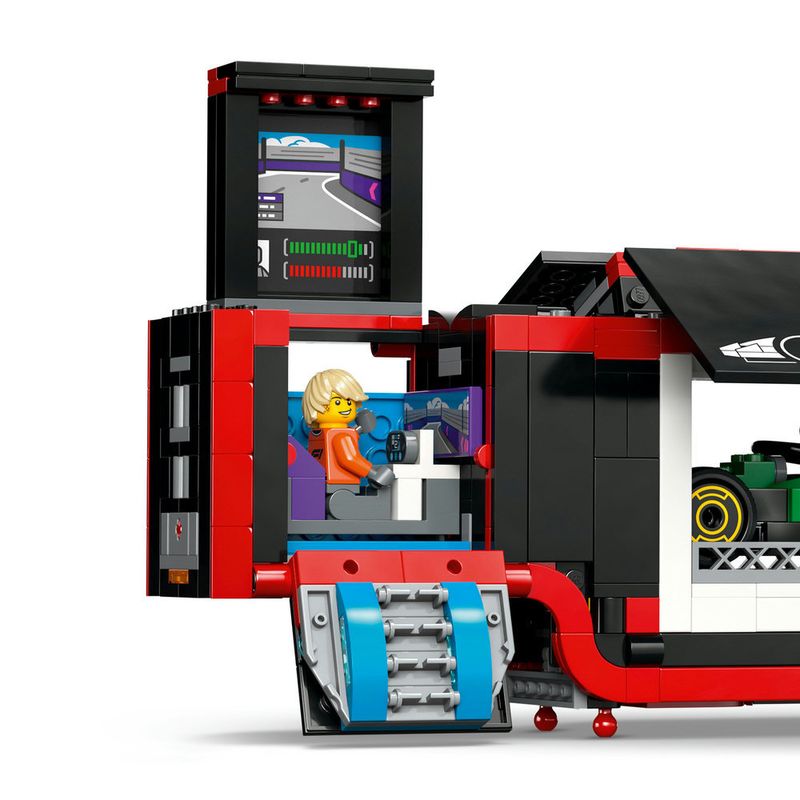 LEGO---City-Formula-1---Caminhao-de-F1-com-Carros-de-F1-RB20-e-AMR24---60445-10