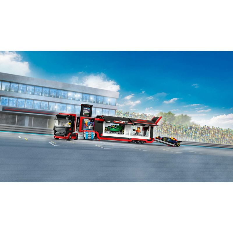 LEGO---City-Formula-1---Caminhao-de-F1-com-Carros-de-F1-RB20-e-AMR24---60445-14