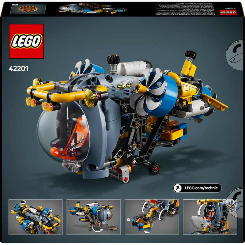 LEGO---Technic---Submarino-de-Pesquisa-em-Mar-Profundo---42201-7