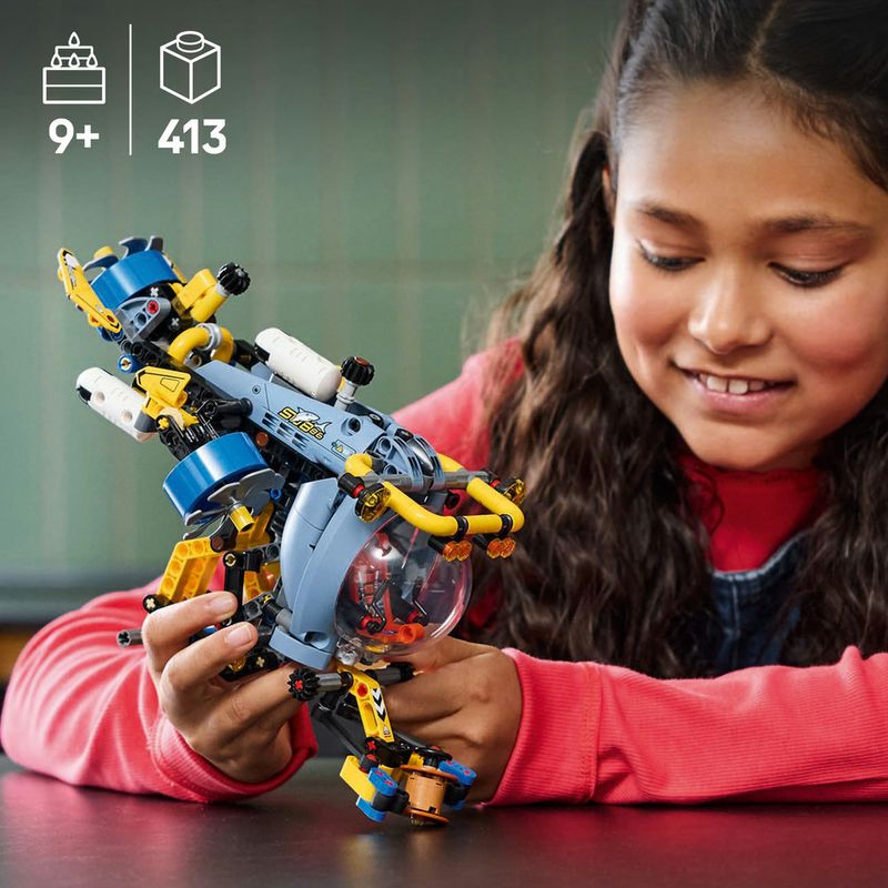 LEGO---Technic---Submarino-de-Pesquisa-em-Mar-Profundo---42201-8