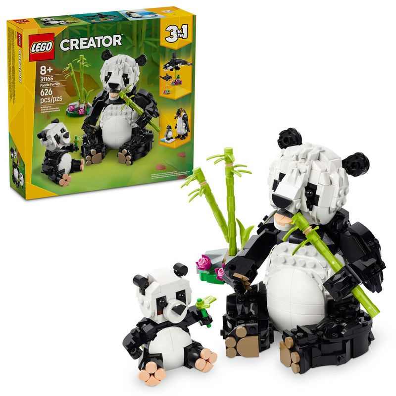 LEGO---Creator---Animais-Selvagens--Familia-de-Pandas---31165-0