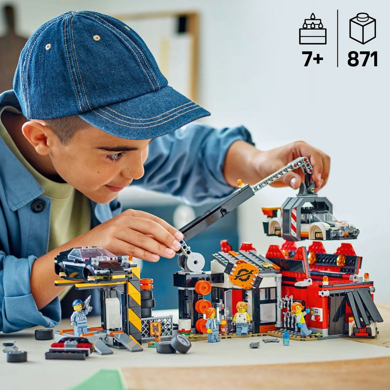 LEGO---My-City---Ferro-velho-com-Carros---60472-7