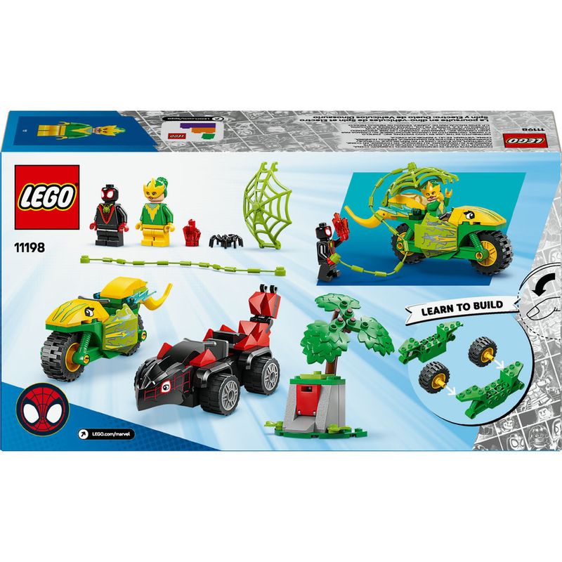 LEGO---Spidey---Perseguicao-com-Veiculos-de-Dinossauro-de-Spin-e-Electro---11198-6