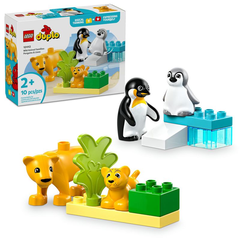 LEGO---DUPLO-Town---Familias-de-Animais-Selvagens--Pinguins-e-Leoes---10442-0