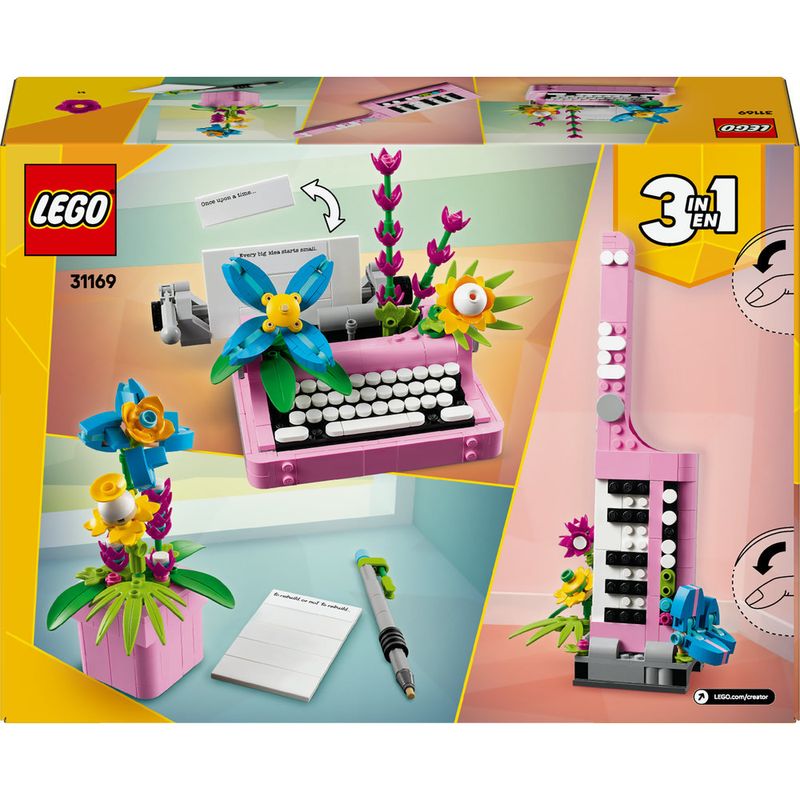 LEGO---Creator---Maquina-de-Escrever-com-Flores---31169-7