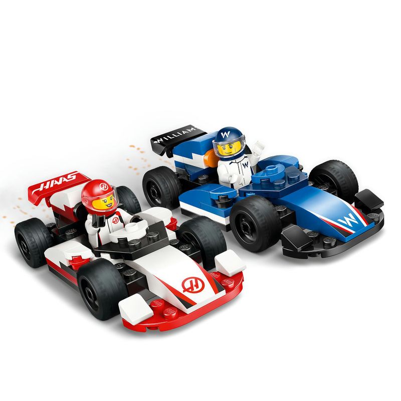 LEGO---City-Formula-1---Carros-de-Corrida-de-F1-da-Williams-Racing-e-Haas-F1---60464-10