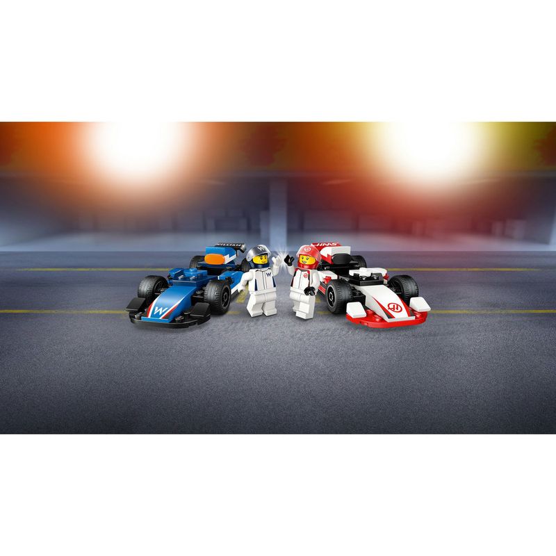 LEGO---City-Formula-1---Carros-de-Corrida-de-F1-da-Williams-Racing-e-Haas-F1---60464-14