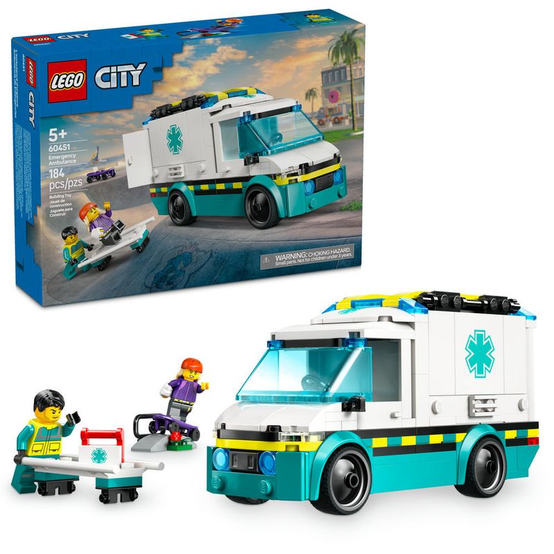 LEGO---City-Great-Vehicles---Ambulancia-de-Emergencia---60451-0