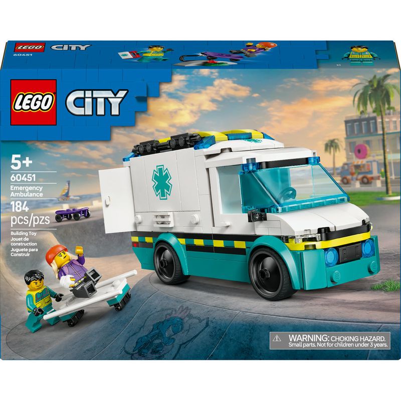 LEGO---City-Great-Vehicles---Ambulancia-de-Emergencia---60451-1