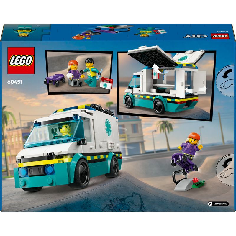 LEGO---City-Great-Vehicles---Ambulancia-de-Emergencia---60451-7