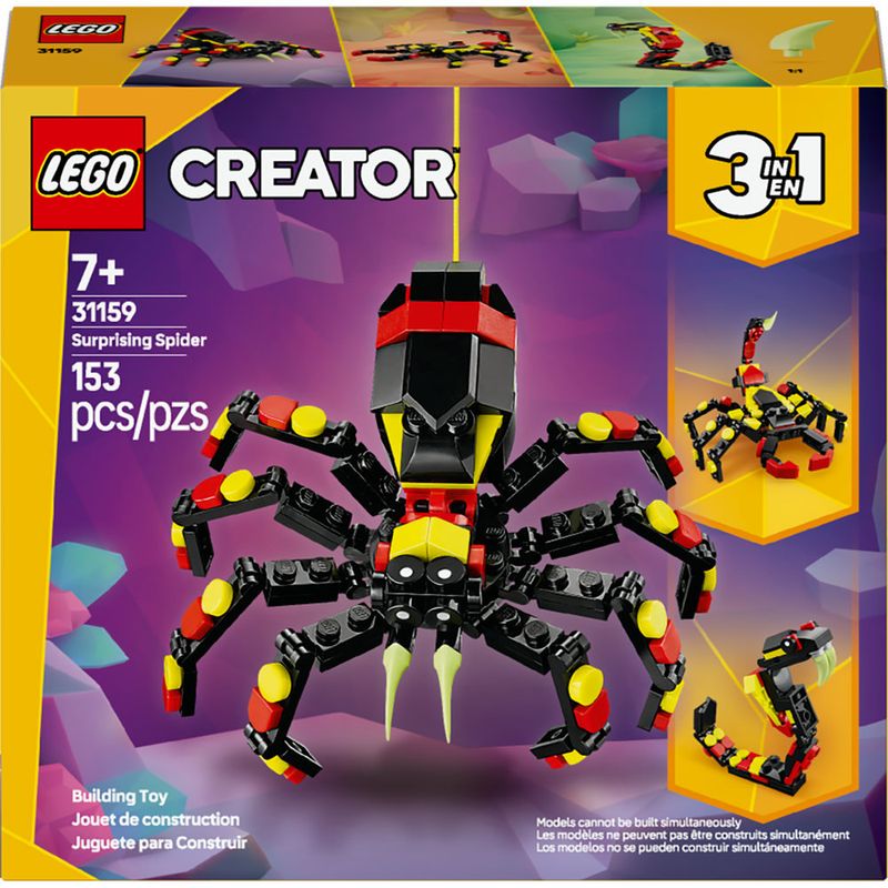 LEGO---LEGO-Creator---Animais-Selvagens--Aranha-Surpreendente---31159-1