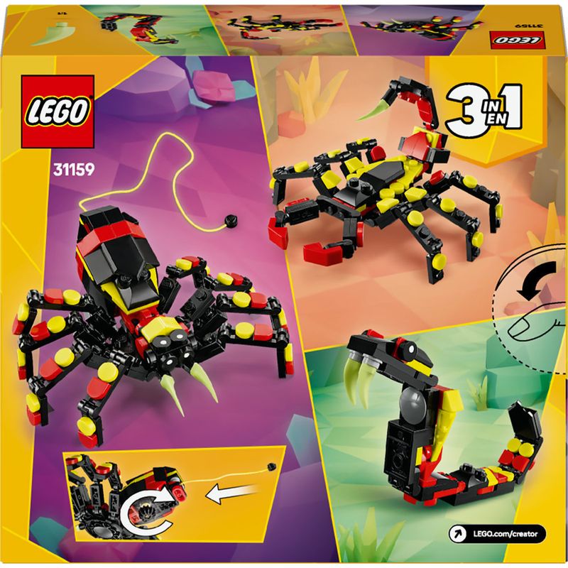 LEGO---LEGO-Creator---Animais-Selvagens--Aranha-Surpreendente---31159-6