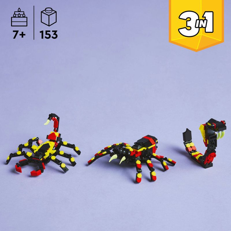 LEGO---LEGO-Creator---Animais-Selvagens--Aranha-Surpreendente---31159-7
