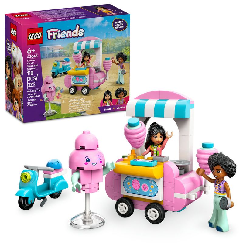LEGO---LEGO-Friends---Barraca-de-Algodao-doce-e-Motocicleta---42643-1