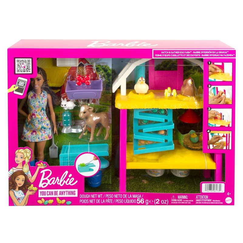 Playset-Boneca-Articulada-e-Acessorios---Barbie-Fazendeira---Rosa---Mattel--3