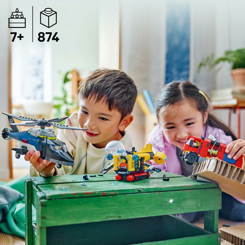 LEGO---City-Great-Vehicles---Remix-de-Helicoptero-Caminhao-dos-Bombeiros-e-Submarino---60462-7