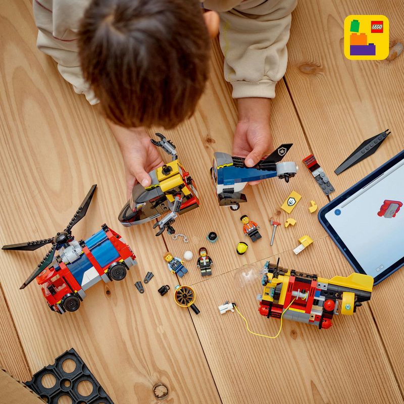 LEGO---City-Great-Vehicles---Remix-de-Helicoptero-Caminhao-dos-Bombeiros-e-Submarino---60462-10