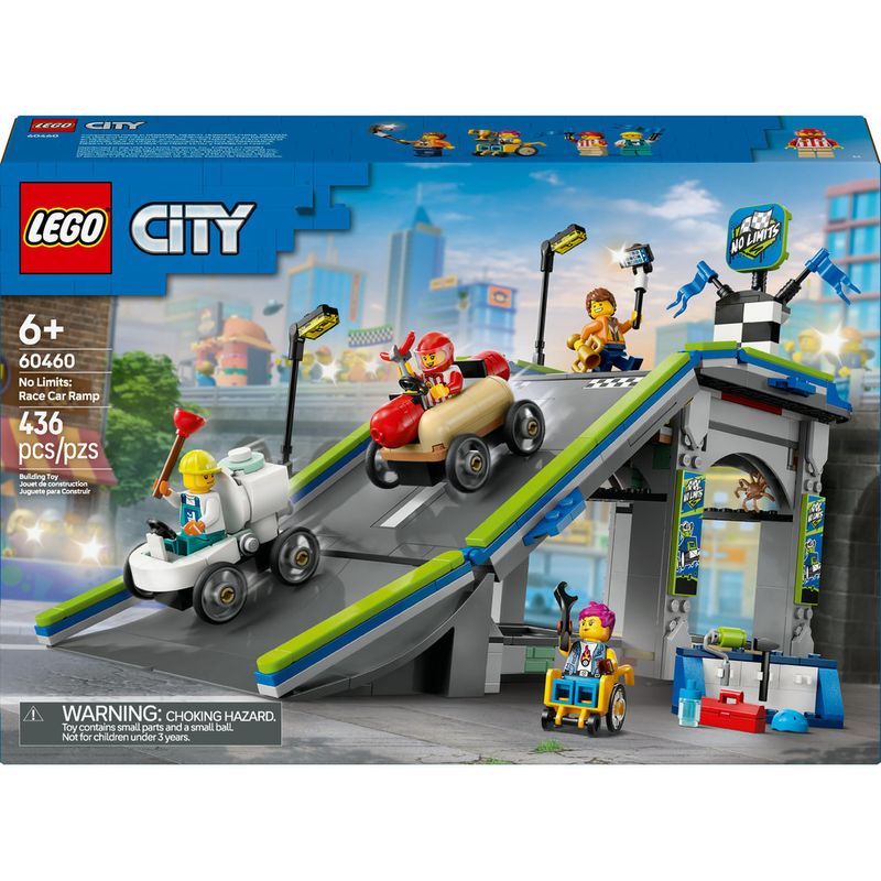 LEGO---City-Great-Vehicles---Sem-Limites--Pista-de-Rampa-para-Carros-de-Corrida---60460-1