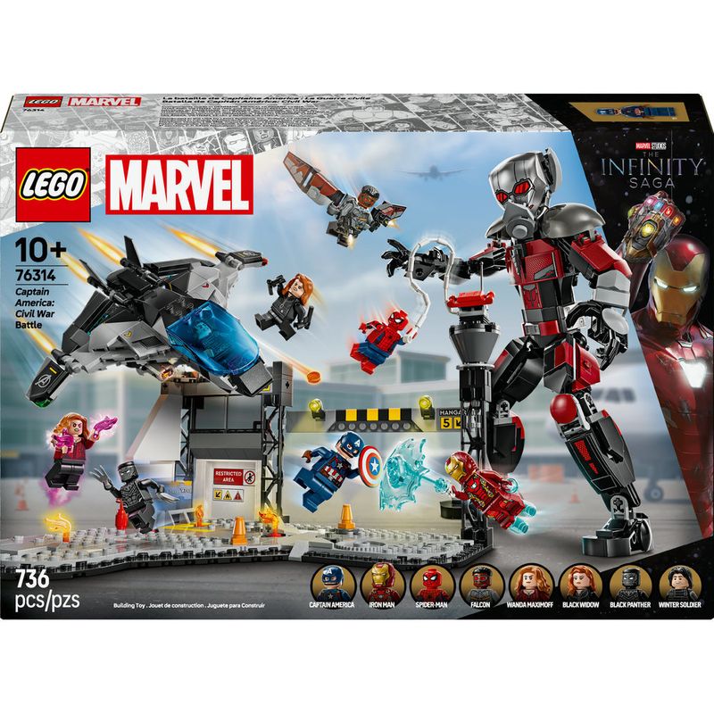 LEGO---Super-Heroes-Marvel---Acao-de-Batalha-de-Capitao-America--Guerra-Civil---76314-1