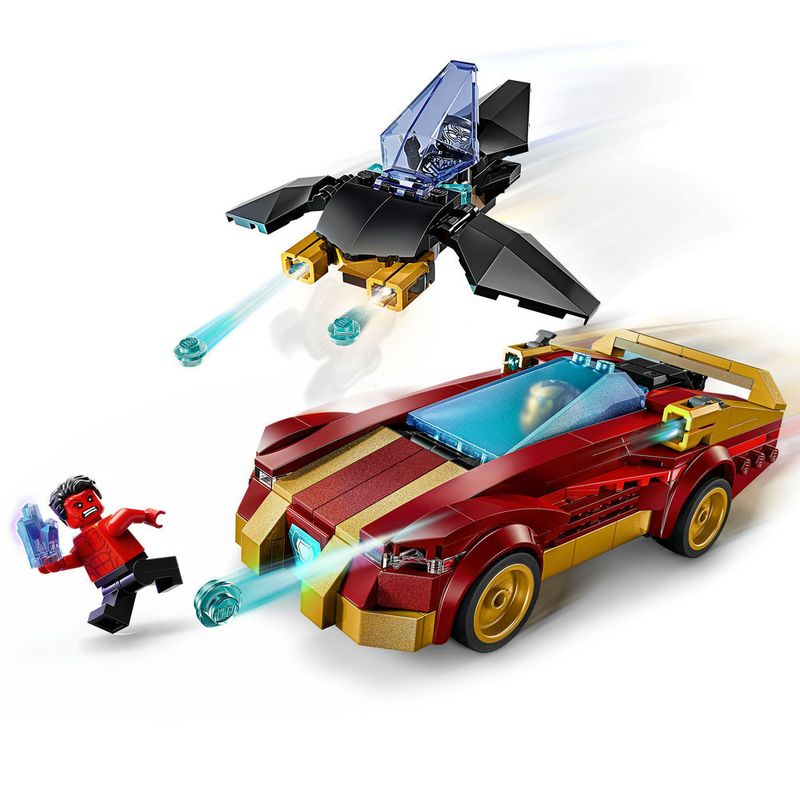 LEGO---Super-Heroes-Marvel---Carro-do-Homem-de-Ferro-e-Pantera-Negra-vs-Hulk-Vermelho---76310-10
