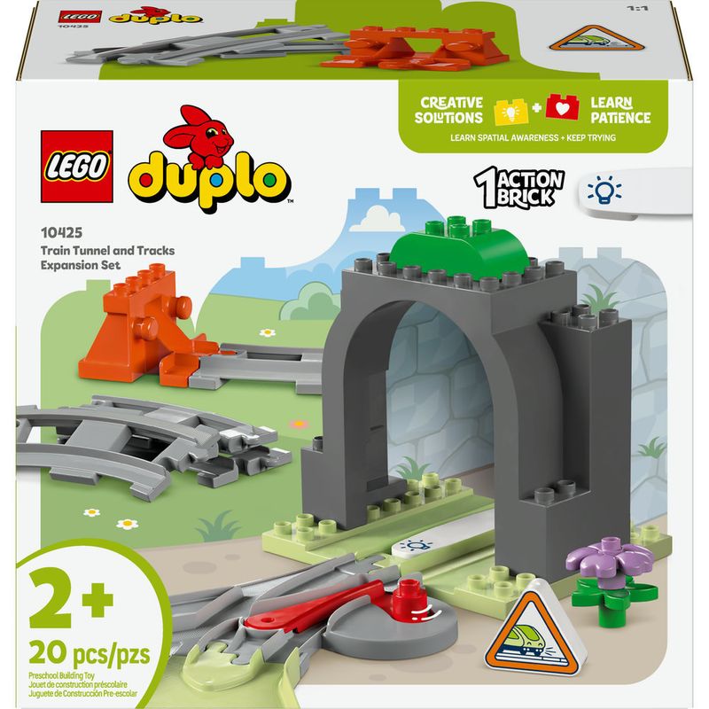 LEGO---DUPLO-Town---Pacote-de-Expansao-de-Tunel-e-Trilhos-de-Trem---10425-1