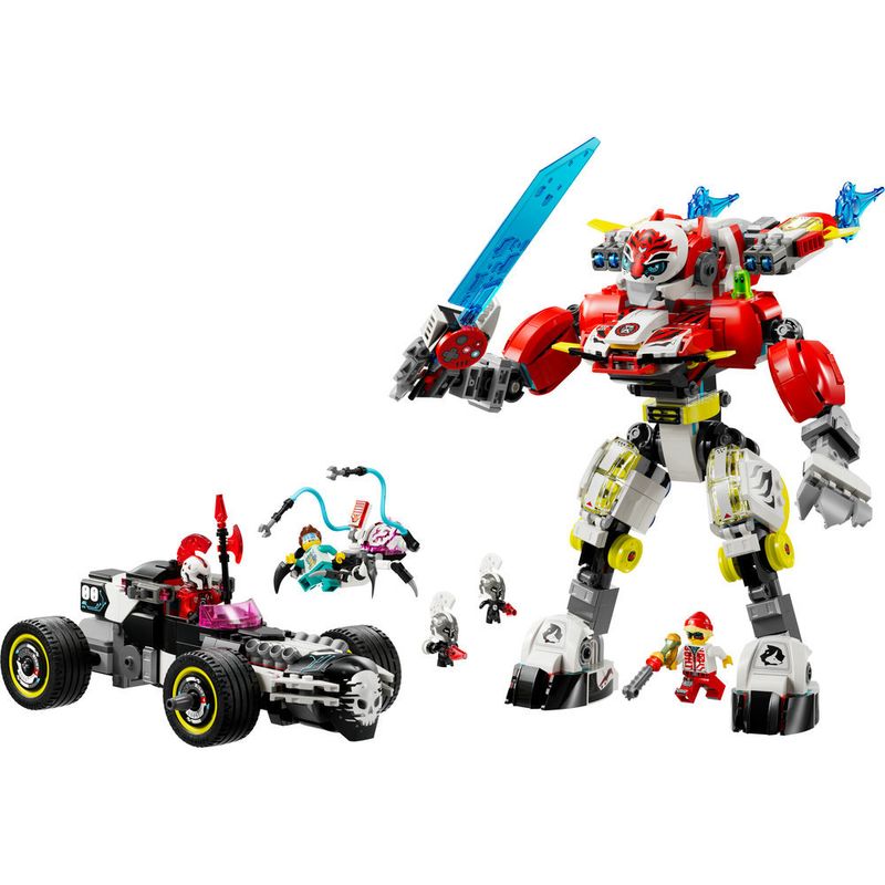 LEGO---DREAMZzz---Tigre-Robo-do-Cooper-e-Carro-Hot-Rod-de-Zero---71497-2