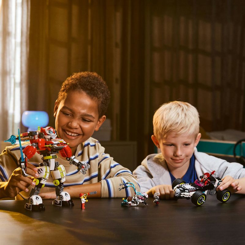 LEGO---DREAMZzz---Tigre-Robo-do-Cooper-e-Carro-Hot-Rod-de-Zero---71497-5