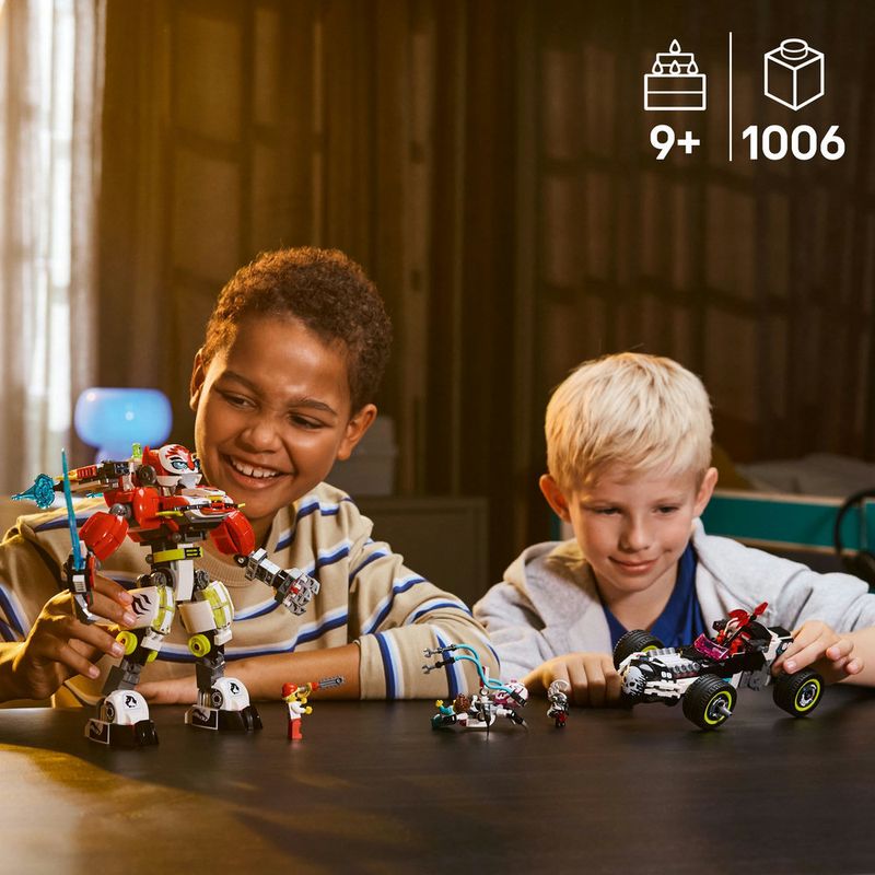 LEGO---DREAMZzz---Tigre-Robo-do-Cooper-e-Carro-Hot-Rod-de-Zero---71497-7