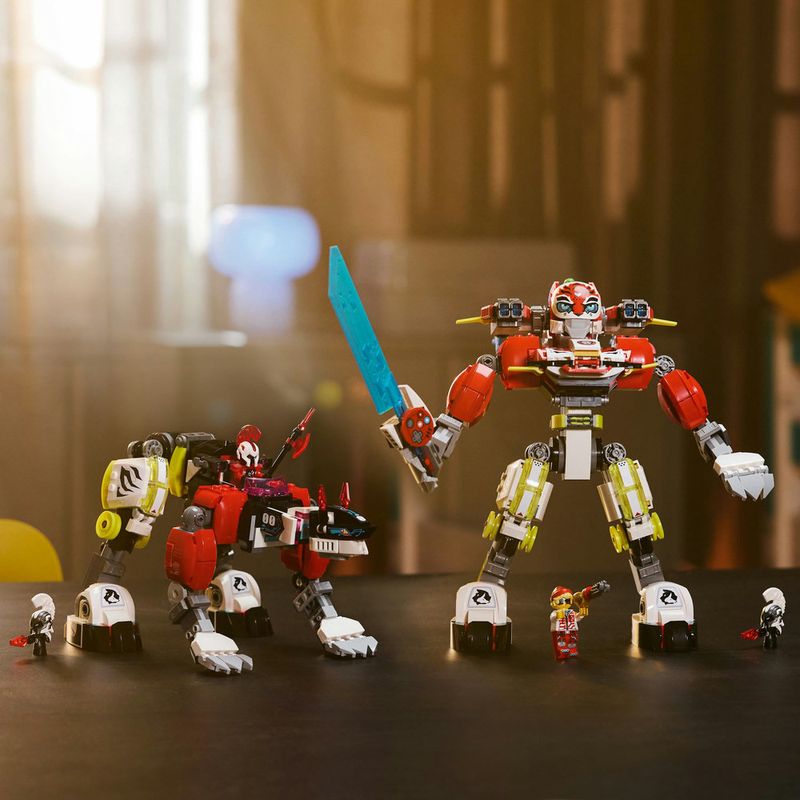 LEGO---DREAMZzz---Tigre-Robo-do-Cooper-e-Carro-Hot-Rod-de-Zero---71497-9