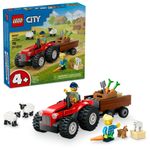 LEGO---City-Great-Vehicles---Trator-de-Fazenda-Vermelho-com-Trailer-e-Ovelhas---60461-0