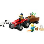 LEGO---City-Great-Vehicles---Trator-de-Fazenda-Vermelho-com-Trailer-e-Ovelhas---60461-2