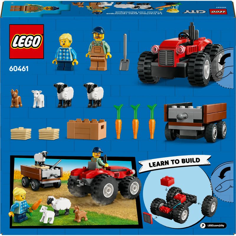 LEGO---City-Great-Vehicles---Trator-de-Fazenda-Vermelho-com-Trailer-e-Ovelhas---60461-6