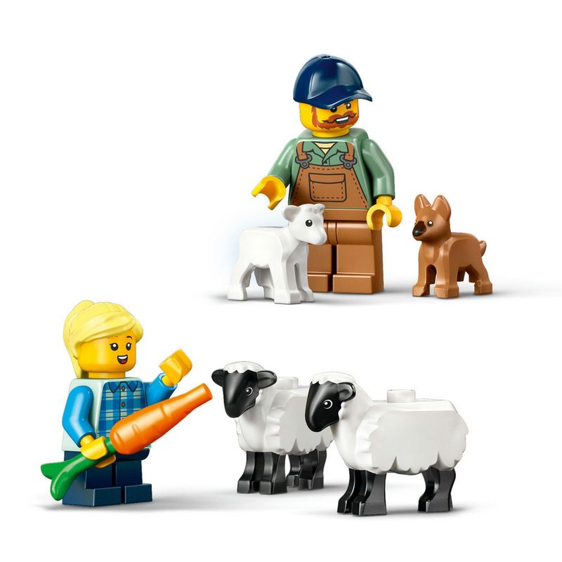 LEGO---City-Great-Vehicles---Trator-de-Fazenda-Vermelho-com-Trailer-e-Ovelhas---60461-11