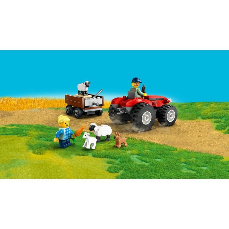 LEGO---City-Great-Vehicles---Trator-de-Fazenda-Vermelho-com-Trailer-e-Ovelhas---60461-15