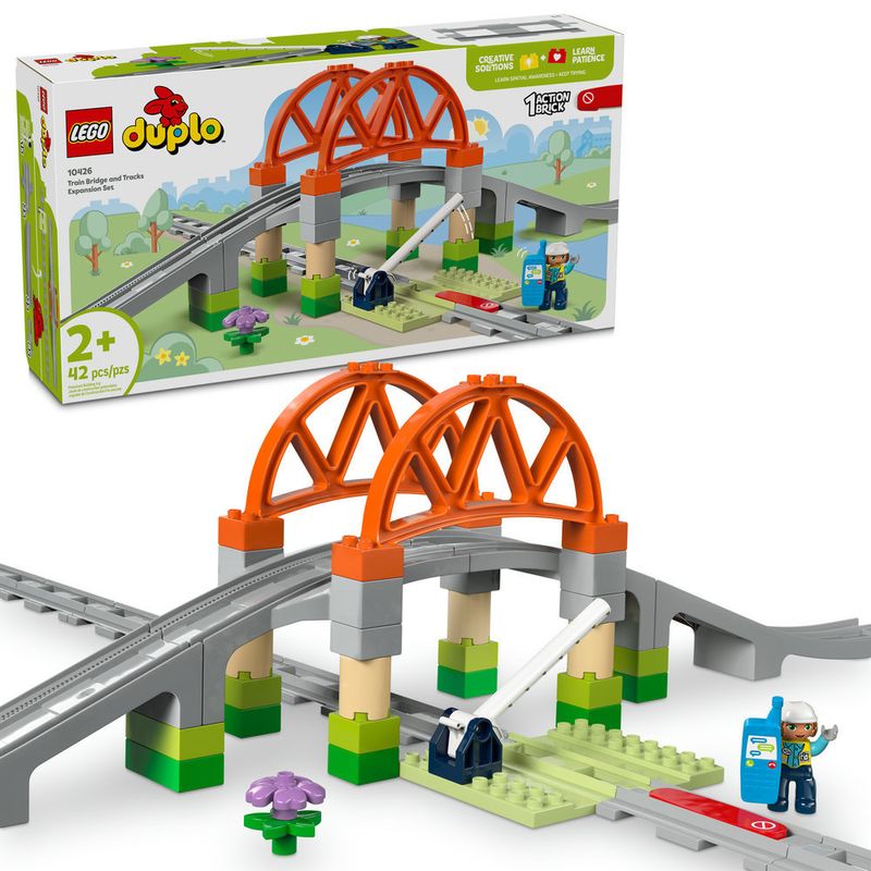 LEGO---DUPLO-Town---Pacote-de-Expansao-de-Ponte-e-Trilhos-de-Trem---10426-0