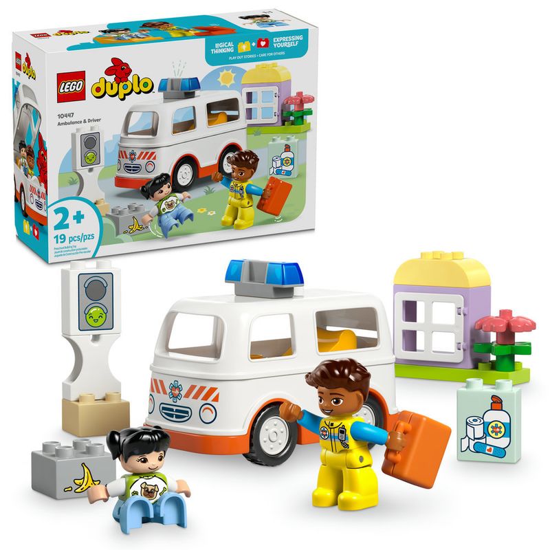 LEGO---Duplo-Town---Ambulancia-e-Motorista---10447-0