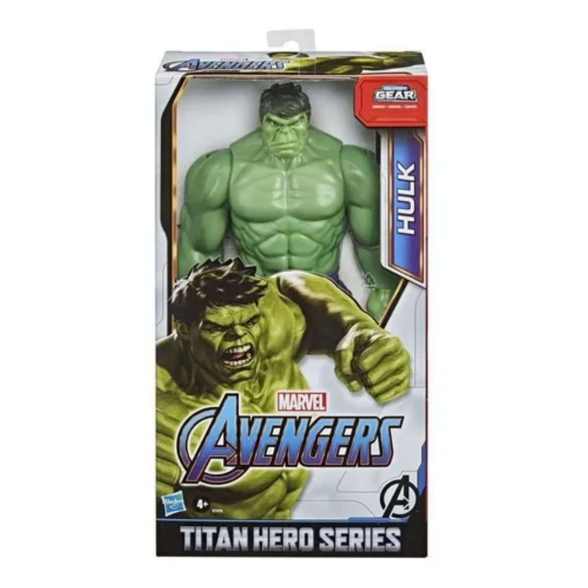 Boneco Hulk Marvel Hero Blast Gear Articulado 4+E7475 Hasbro - Ri