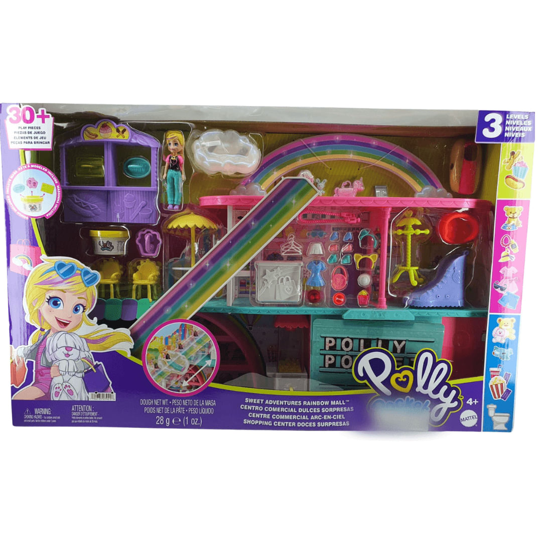 Polly Pocket Shopping Doces Surpresas Playset 4+HHX78 Mattel - Ri