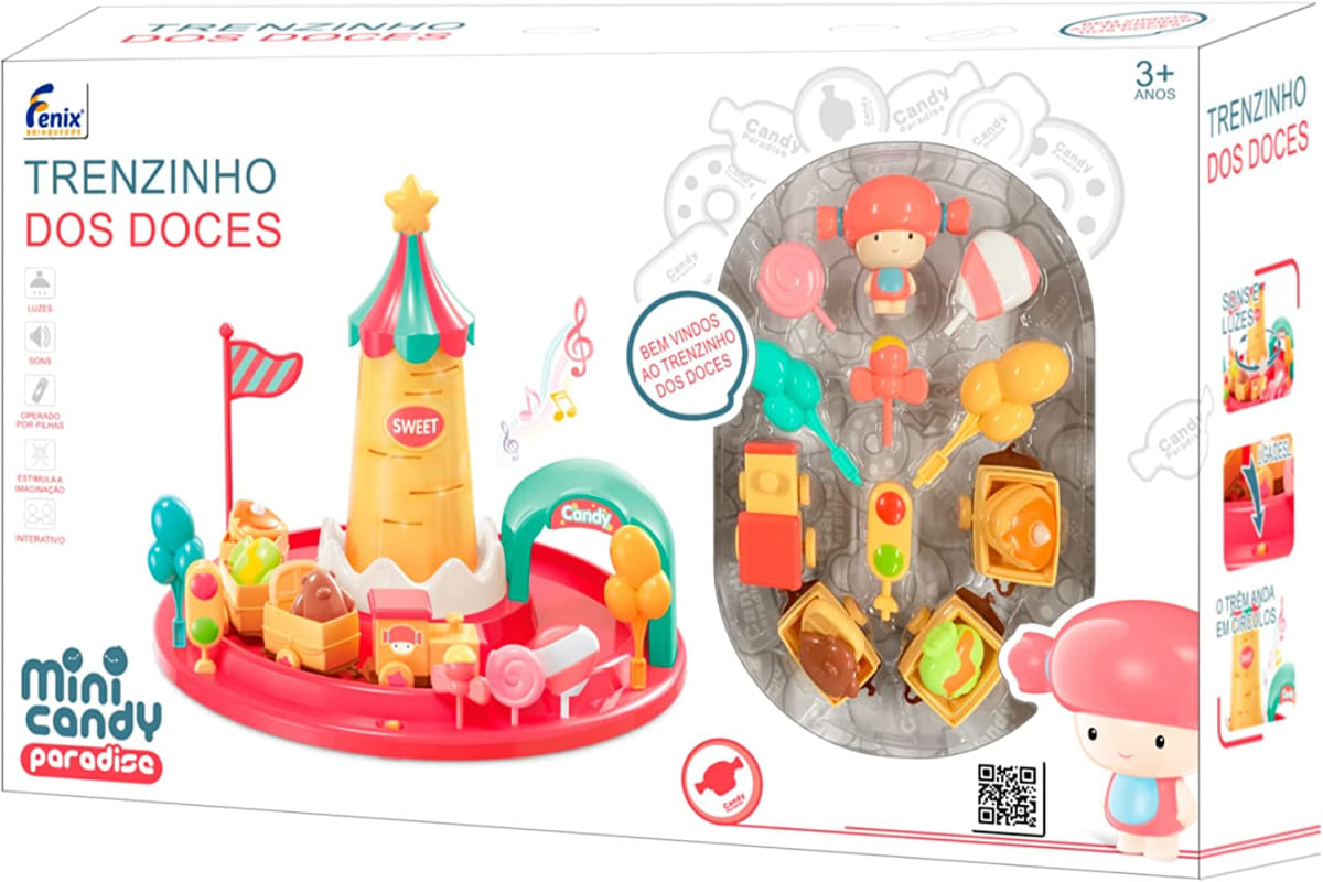 Brinquedo Trenzinho dos Doces - Interativo - Fenix - Ri Happy