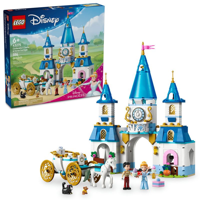 LEGO---Disney-Princess---Castelo-e-Carruagem-a-cavalo-da-Cinderela---43275-0