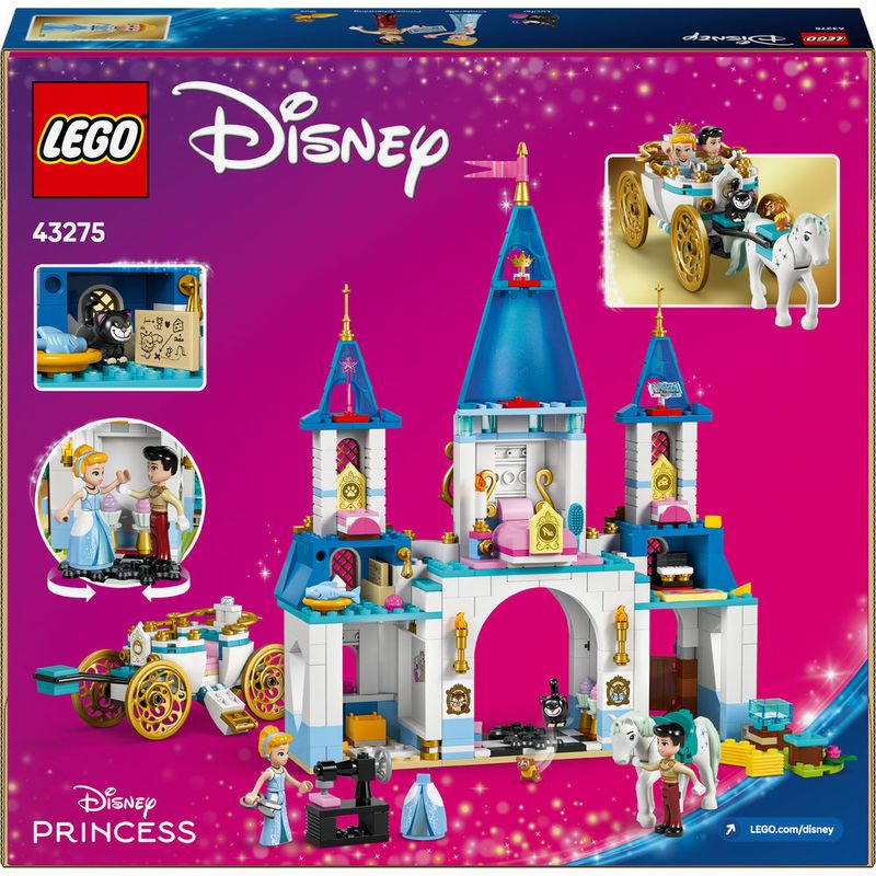 LEGO---Disney-Princess---Castelo-e-Carruagem-a-cavalo-da-Cinderela---43275-6