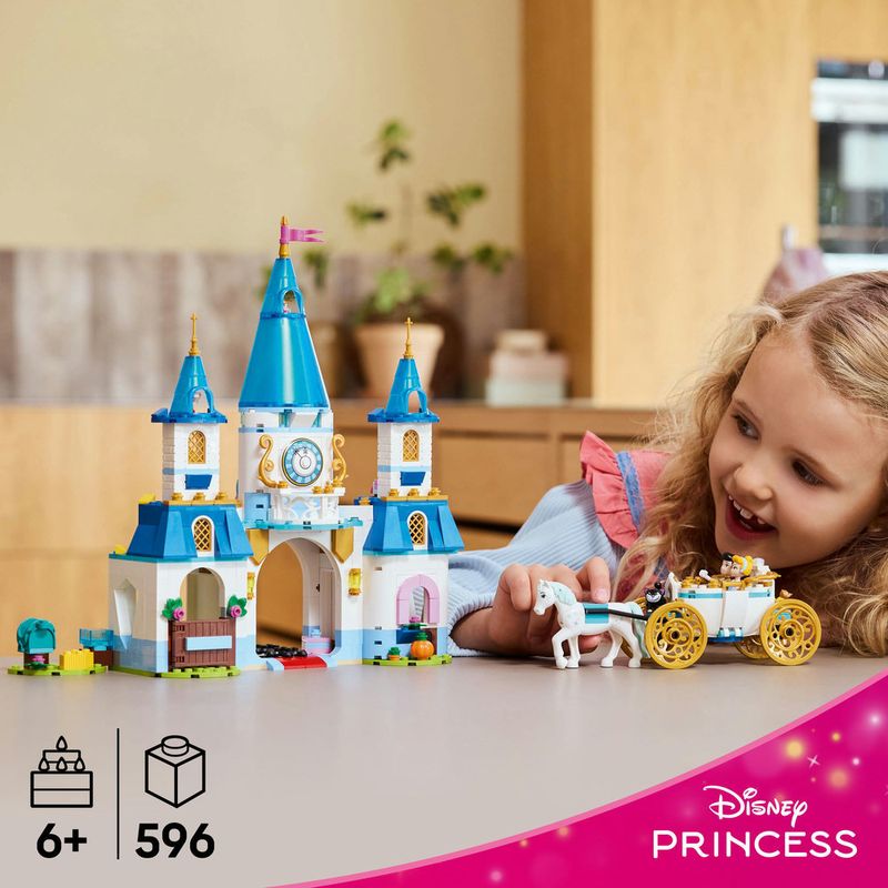 LEGO---Disney-Princess---Castelo-e-Carruagem-a-cavalo-da-Cinderela---43275-7