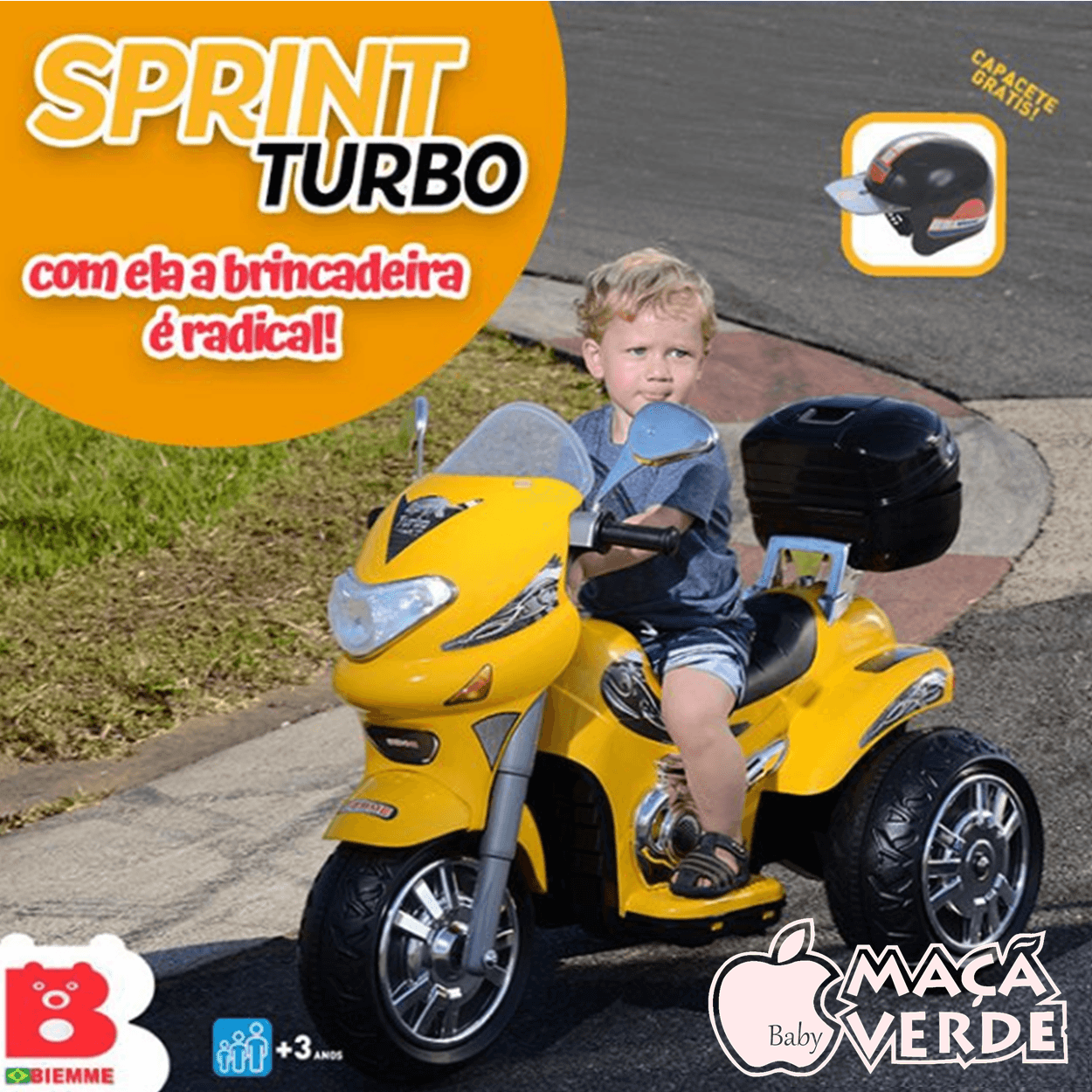 Moto Elétrica Infantil Speed Choper Homeplay Pink com Buzina e Som Motor -  247 - Novo Mundo
