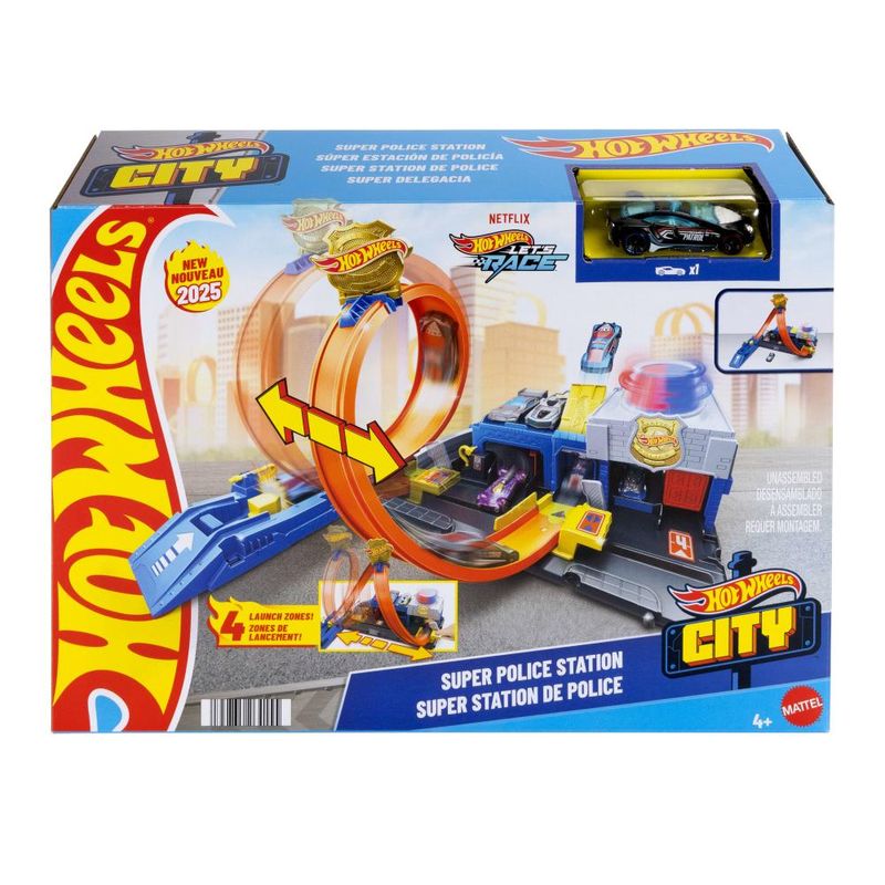Pista-de-Percurso---Hot-Wheels---City---Super-Delegacia-de-Policia---Mattel-0
