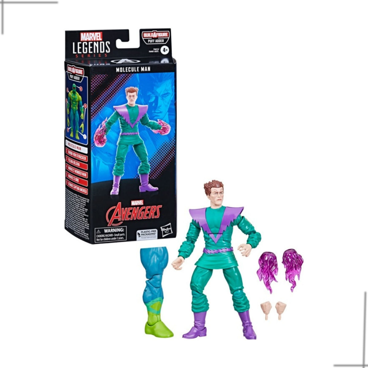 Boneco Marvel Legends Series Molecule Man Hasbro F6612 - PBKIDS