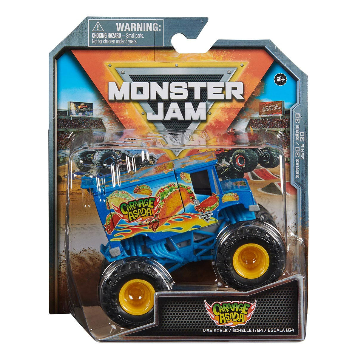 Monster Jam - Carrinho Escala 1:64 - Carnage Asada - Ri Happy