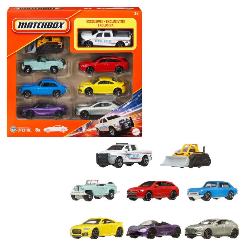 Carrinhos-Miniaturas---Matchbox---Carro-Basico---Pacote-8-Unidades---Modelos-Sortidos---Mattel-4