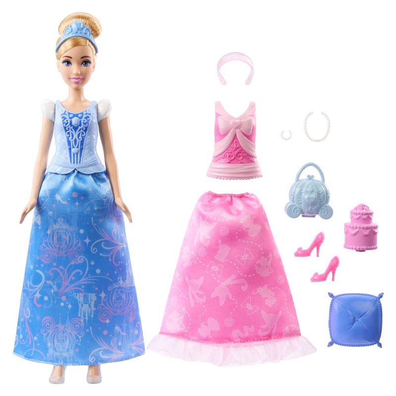 Boneca-Articulada---Disney---Princesa---Cinderela---Mudanca-de-Vestido---Mattel-0