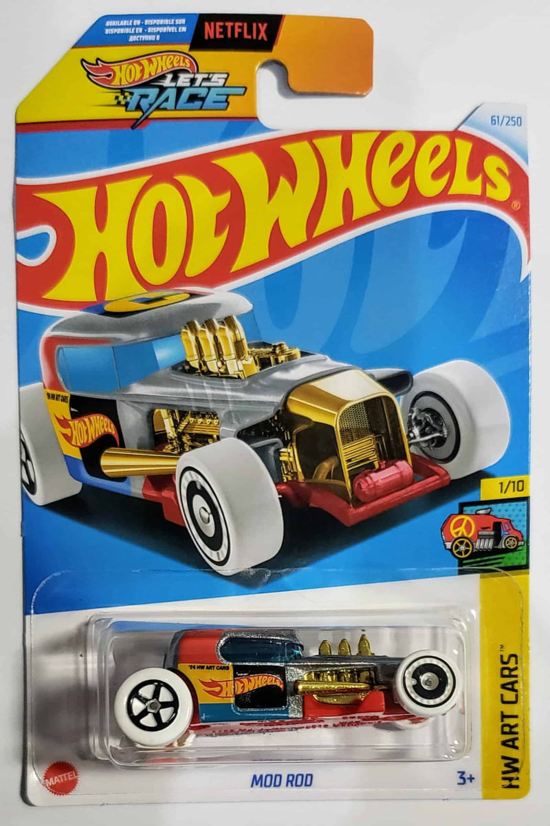 Hot Wheels Art Cars - Mod Rod laranja - Ri Happy