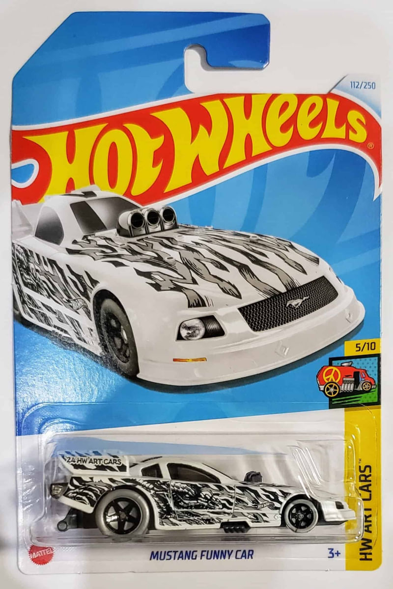 レア Hot Wheels Funny Car OZONE ROCKS Hot Wheels Art Cars - Mustang Funny Car - PBKIDS Brinquedos
